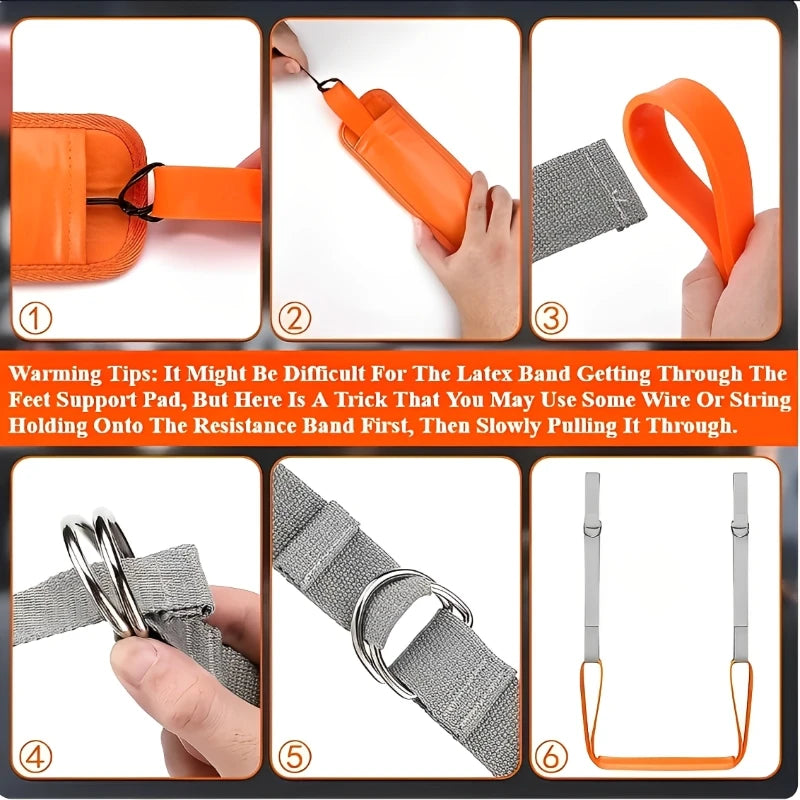 Adjustable Pull Up Assistance Bands Set For Assist Men Women Hanging Training Chin-Up Workout Body Stretching Home Fitness