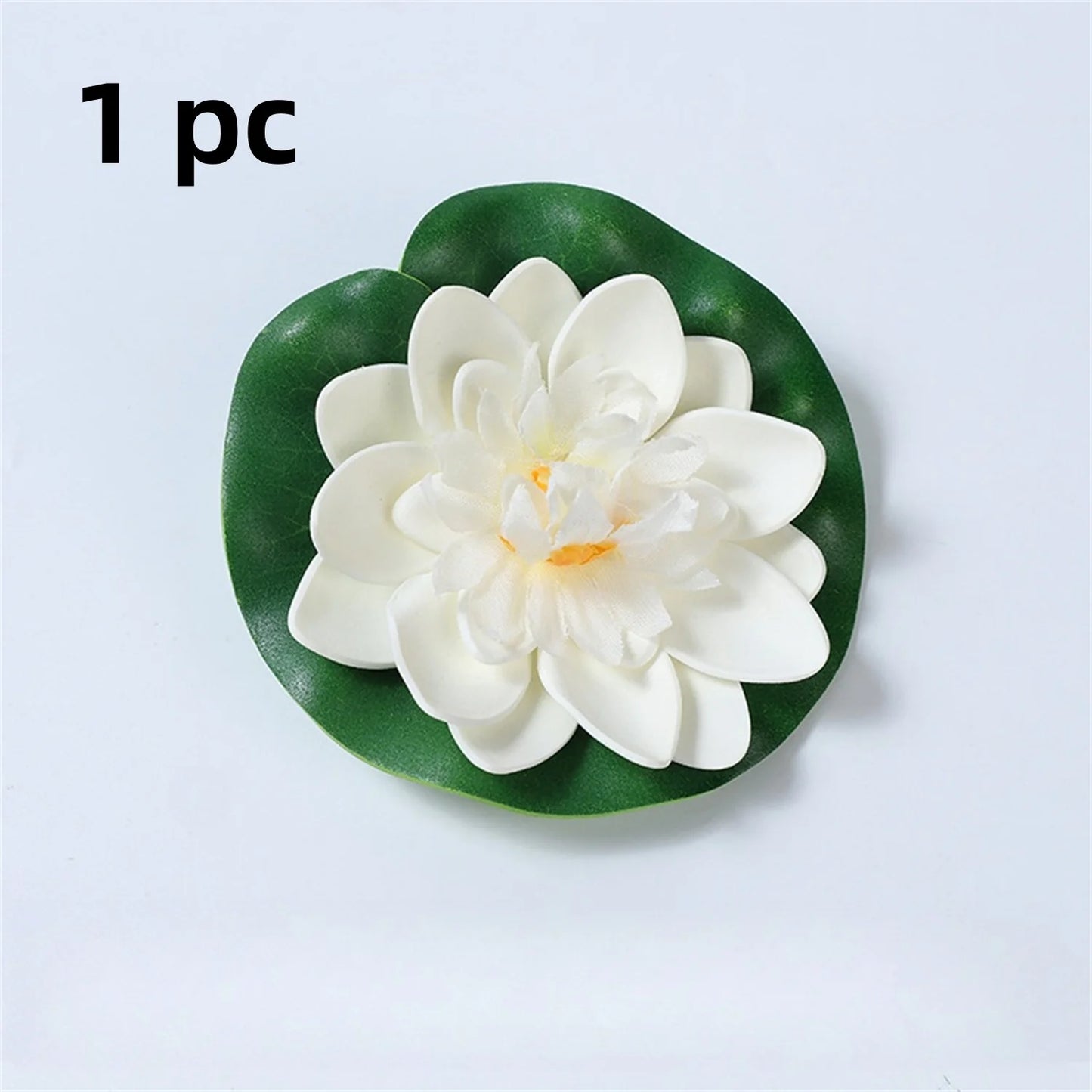 10pc Colorful Artificial Floating Water Lily Simulation EVA Lotus-Leaf Flowers Water Lily Pond Plants for Gardens Home Fish Tank