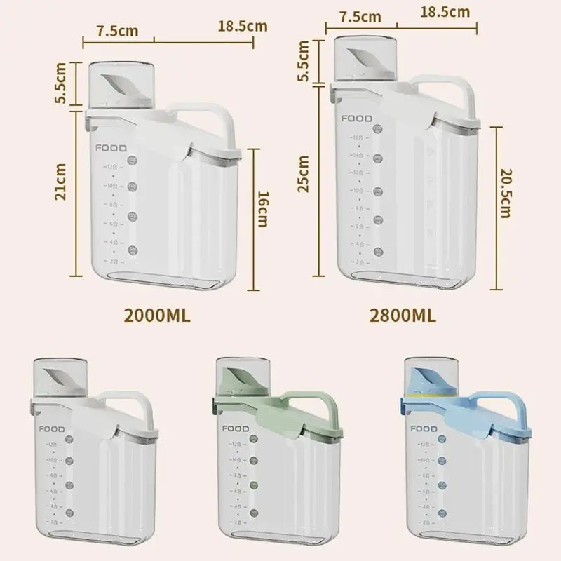 Kitchen Organizer Airtight Food Storage Containers Cereal Dispenser Cereal Container Storage Box Rice Dispenser Grain Dispenser