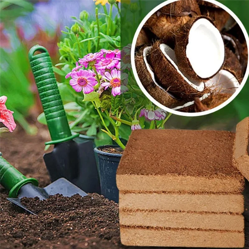 A24F-Organic Coconut Fiber For Plants, Organic Coconut Bricks, Natural Organic Compressed Coconut