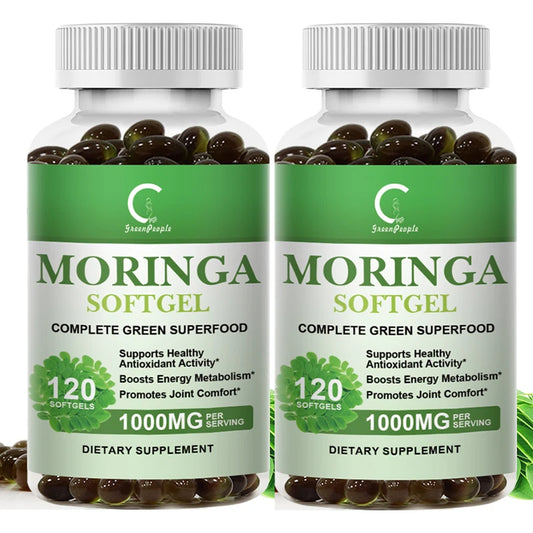 BEWORTHS Original Moringa Capsulas Immune System Energy & Metabolism Natural anti-inflammatory Detox Antioxidant Fat Burner Slim