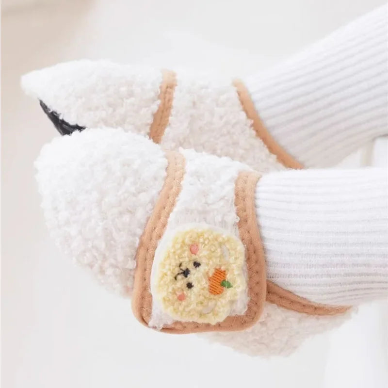 0-5Y Baby Non Slip Floor Socks Soft Sole Anti Skid Walking Socks Fleece Lined Toddler Socks Winter Indoor Shoes Infants Kids‌
