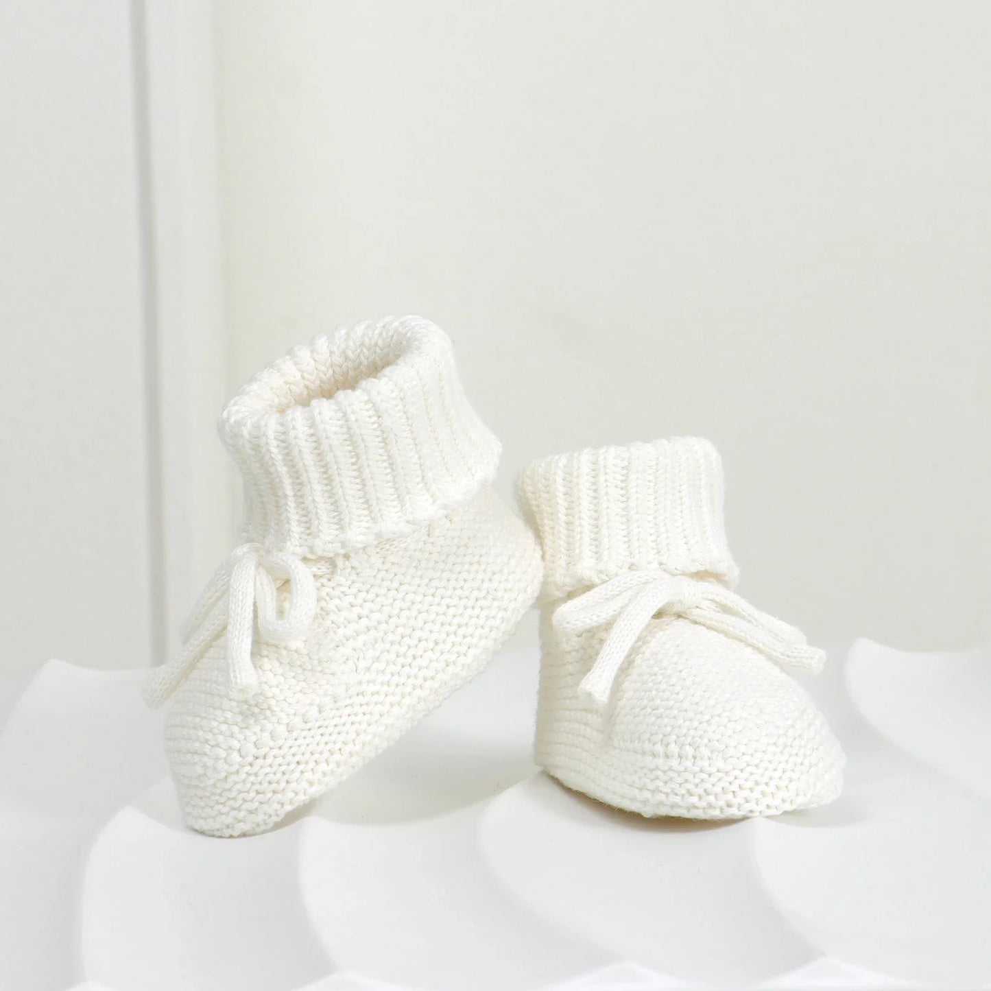 Baby Shoes Cotton Knit Newborn Girl Boy Boots Fashion Solid Infant Socks Toddler Slip-On Bed First Shoes Handmade 0-18M Footwear