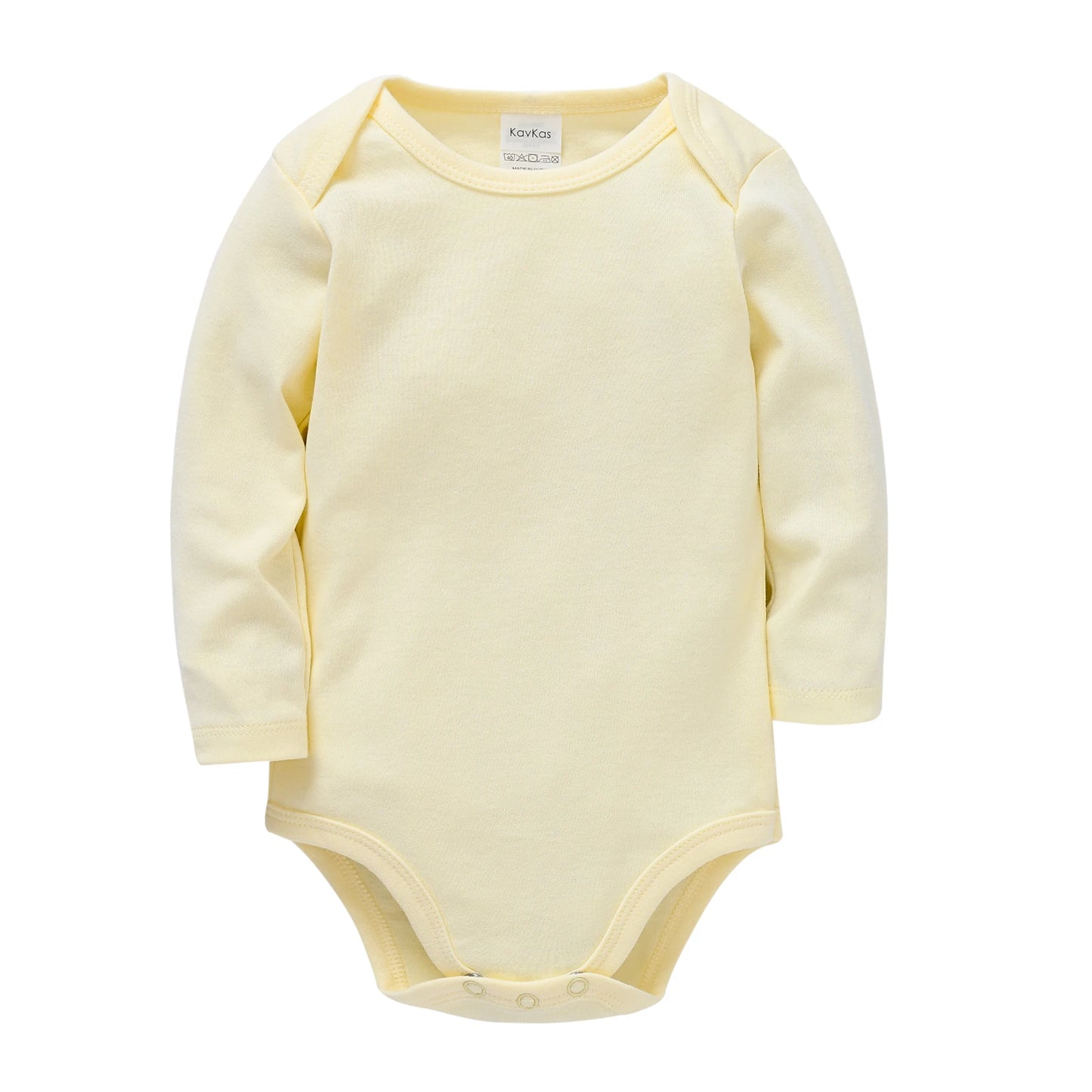 KAVKAS Baby Clothing Kids Romper Blank Black Bodysuit Cotton Plain Jumpsuit Muslin design Clothes Long Sleeve Kids 0-24M