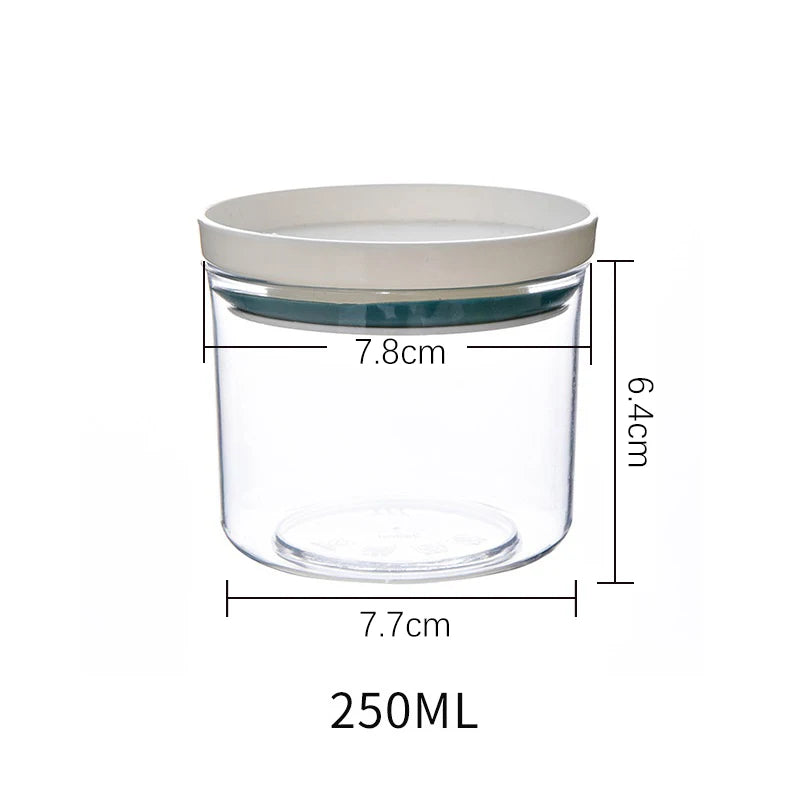 Sealed Jar Kitchen Storage Sealed Ring Bottle Food Grade Transparent Container Miscellaneous Grain Snack Storage Jar