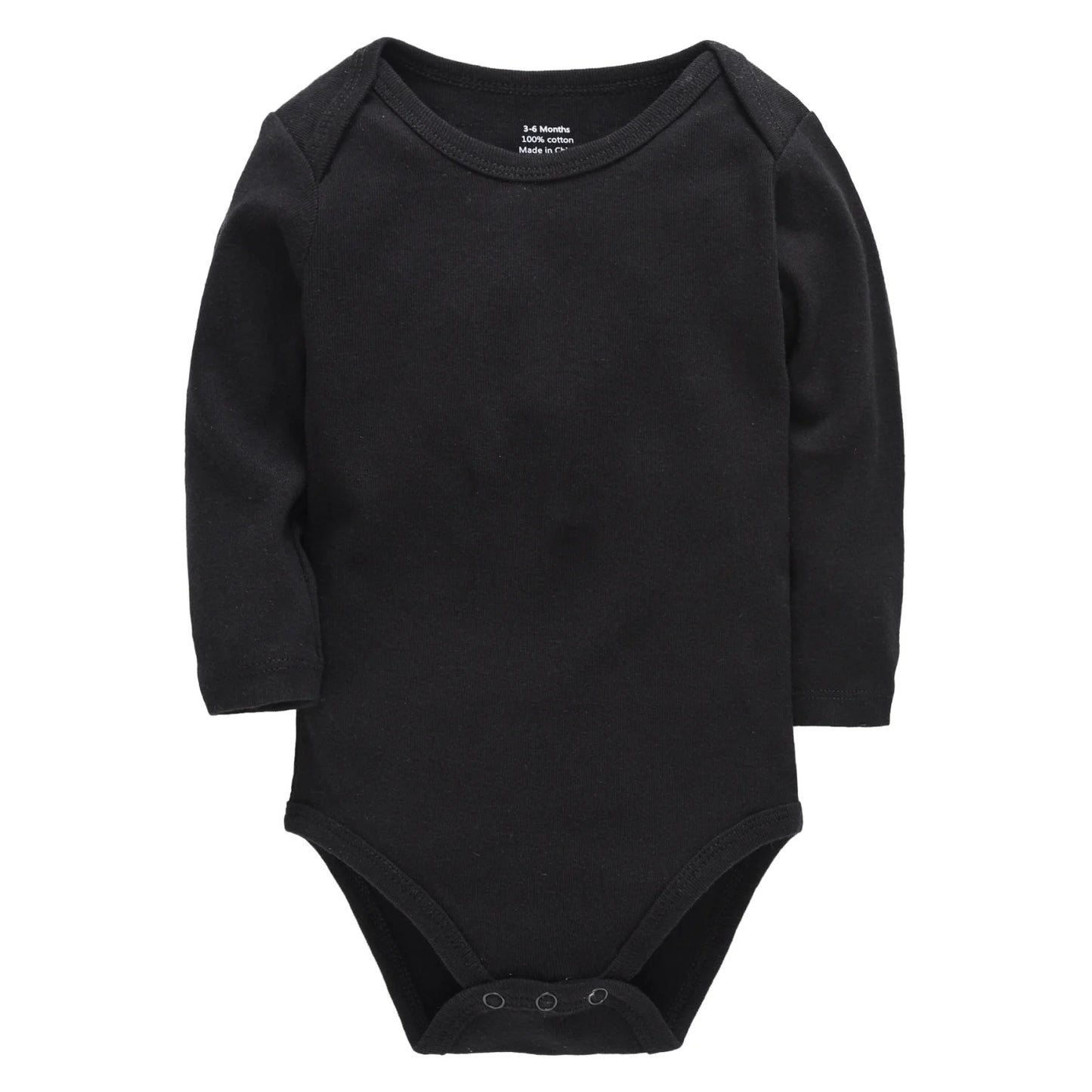 KAVKAS Baby Clothing Kids Romper Blank Black Bodysuit Cotton Plain Jumpsuit Muslin design Clothes Long Sleeve Kids 0-24M
