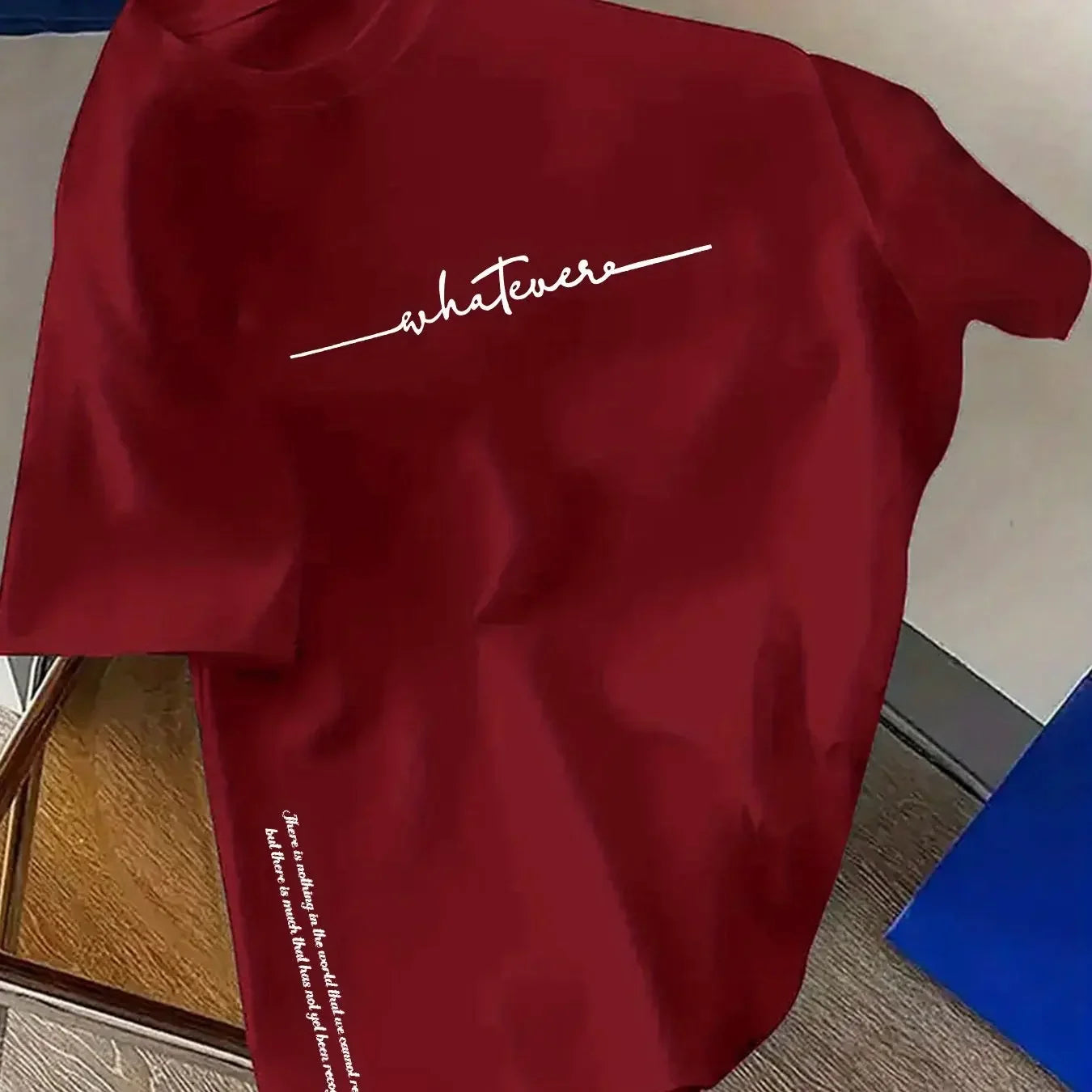 Summer streetwear minimalist letter print pattern T-shirt for men, 100% pure cotton fashionable and breathable T-shirt