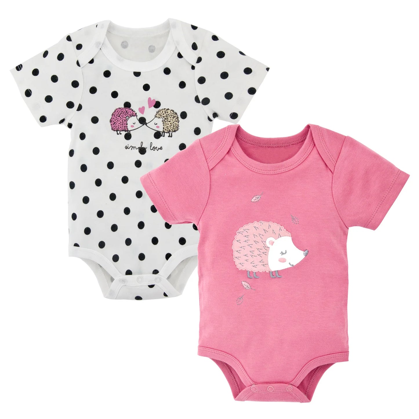 Kavkas Baby Cotton Onesie Random 2 Pieces Set Design Baby Newborn Bodysuit Randomly Given Kids Rompers Short Sleeve Clothes