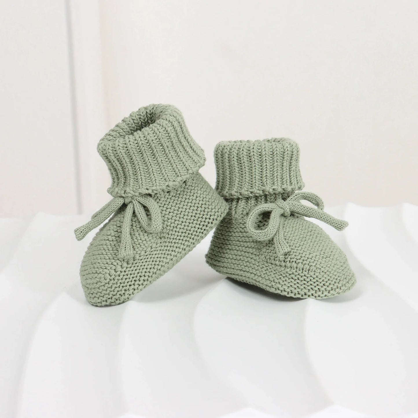 Baby Shoes Cotton Knit Newborn Girl Boy Boots Fashion Solid Infant Socks Toddler Slip-On Bed First Shoes Handmade 0-18M Footwear