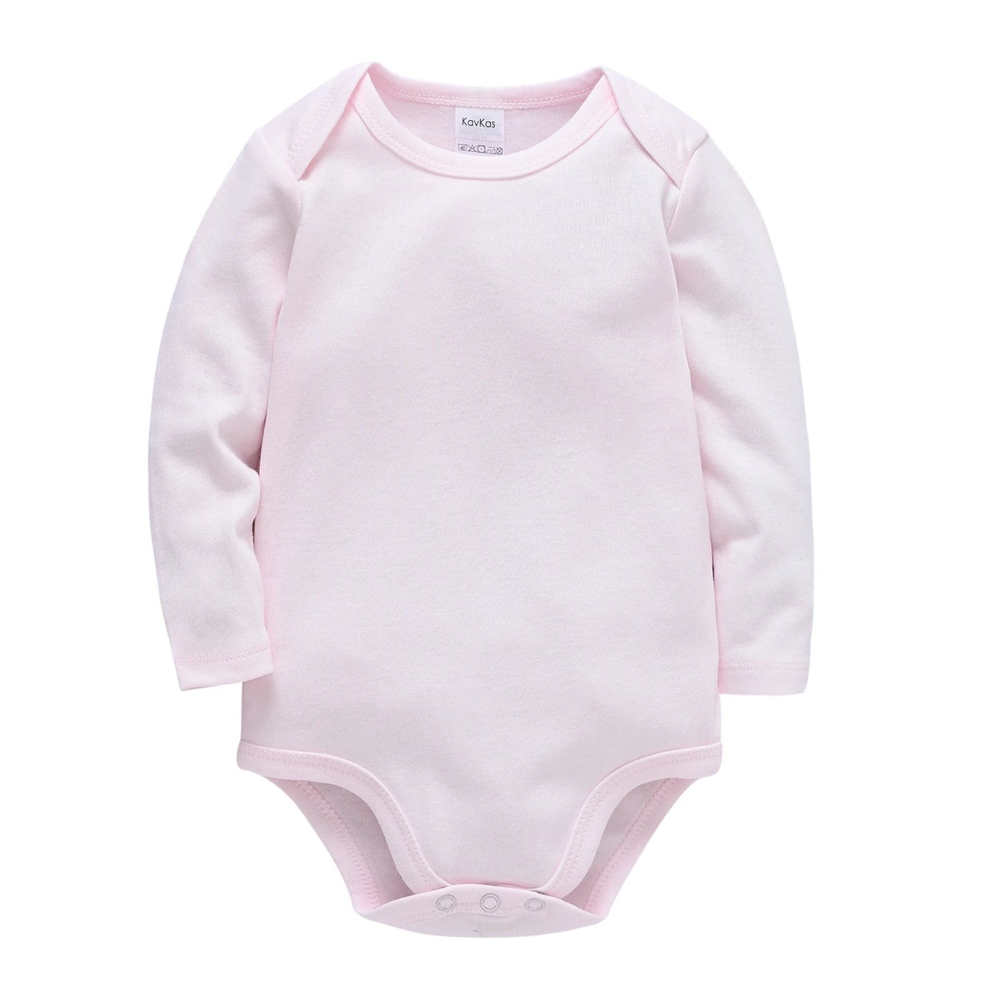 KAVKAS Baby Clothing Kids Romper Blank Black Bodysuit Cotton Plain Jumpsuit Muslin design Clothes Long Sleeve Kids 0-24M