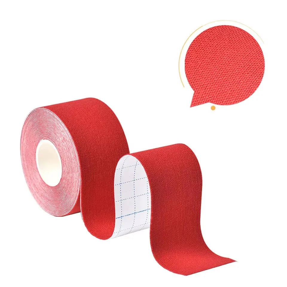 Muscle Patch Knee Muscle Protector Pain Relief Elastic Bandage Sport Recovery Tape Strapping Gym Fitness Tennis Running Unisex