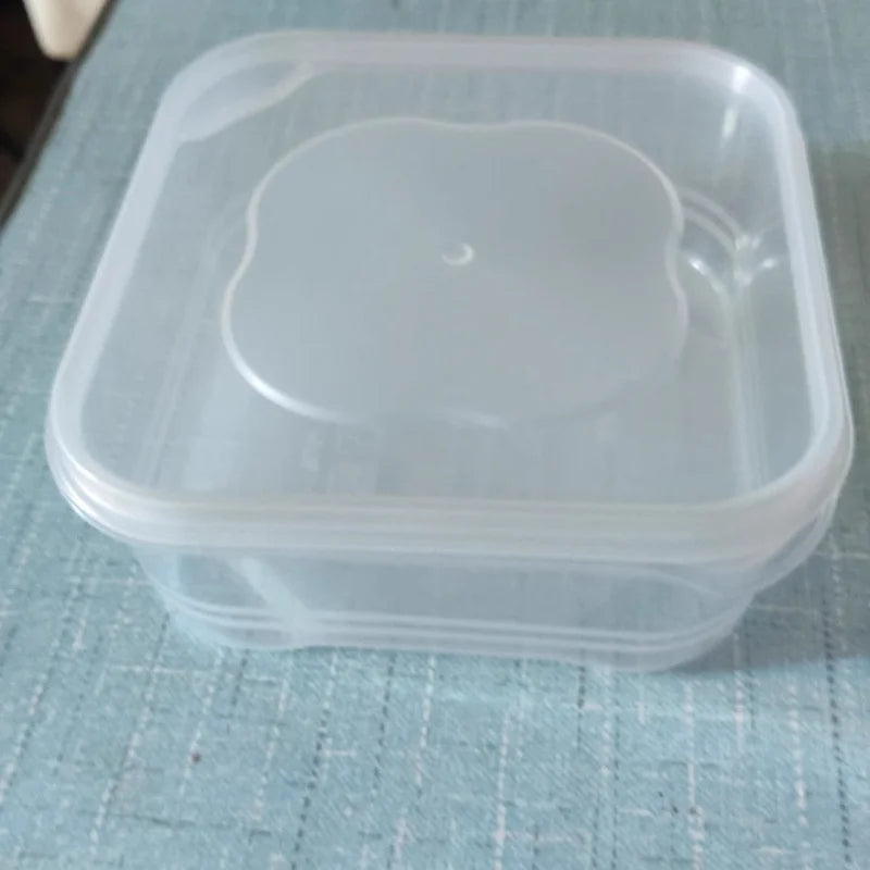 2/5PC Small Food Preservation Boxes Refrigerator Frozen Meat Vegetable Fresh-Keeping Box Transparent Kitchen Sealed Storage Box