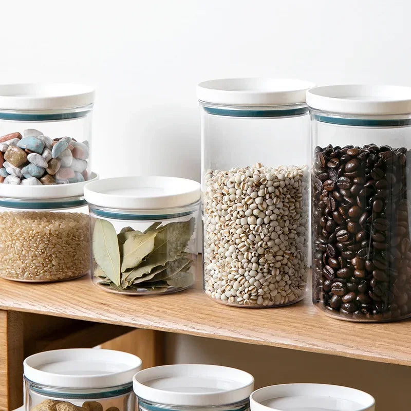 Sealed Jar Kitchen Storage Sealed Ring Bottle Food Grade Transparent Container Miscellaneous Grain Snack Storage Jar