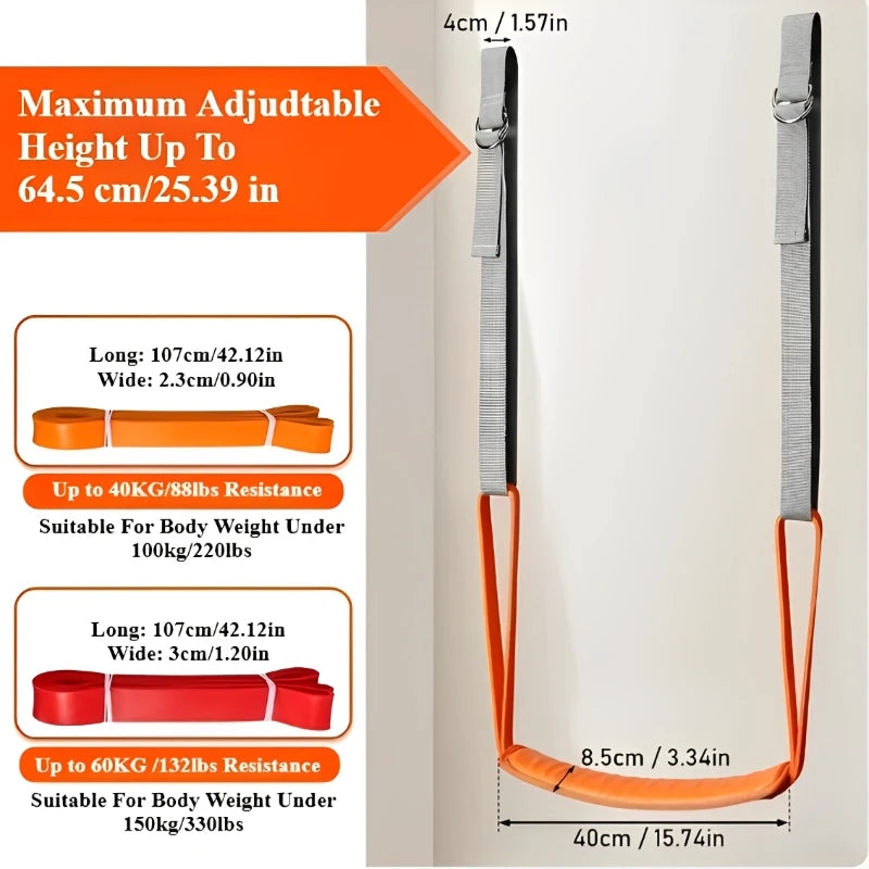 Adjustable Pull Up Assistance Bands Set For Assist Men Women Hanging Training Chin-Up Workout Body Stretching Home Fitness