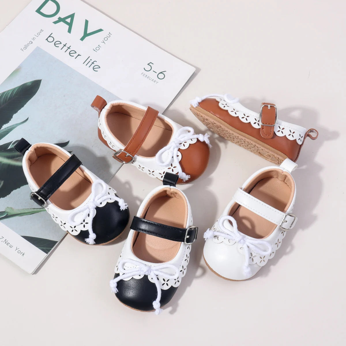 Hot Selling Spring And Autumn Baby Girls First Walking Toddler Shoes Cute Design For 0-18M Baby Girl Princess Shoes BBW7173
