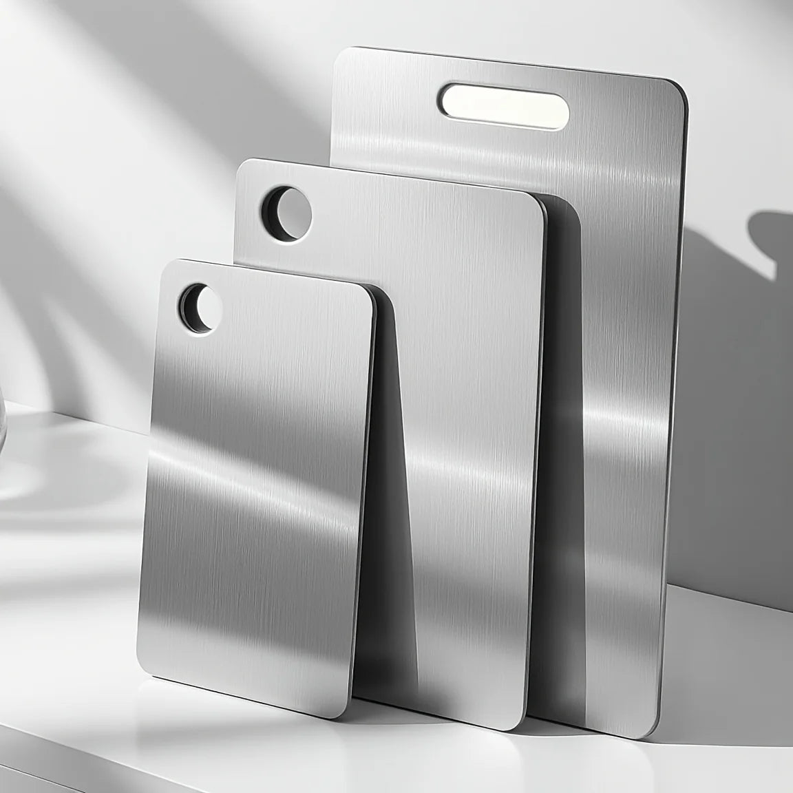316 Stainless Steel Panel and Chopping Board Kitchen Household Thickened Double Sided Cutting Board Block Kneading Dough Board