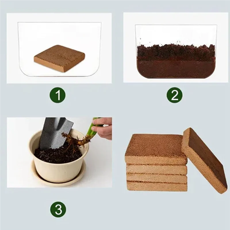 A11E-Organic Coconut Fiber For Plants, Organic Coconut Bricks, Natural Organic Compressed Coconut