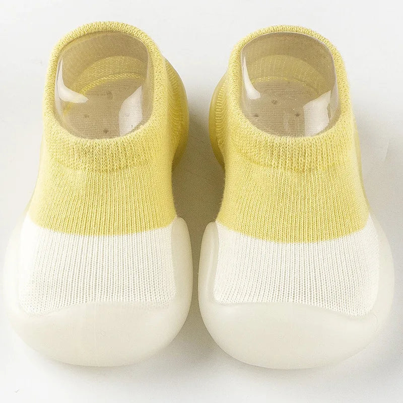 Non-slip Silicone First Walkers Floor Socks for Baby, 1 Pair Soft Sole Toddler Shoes