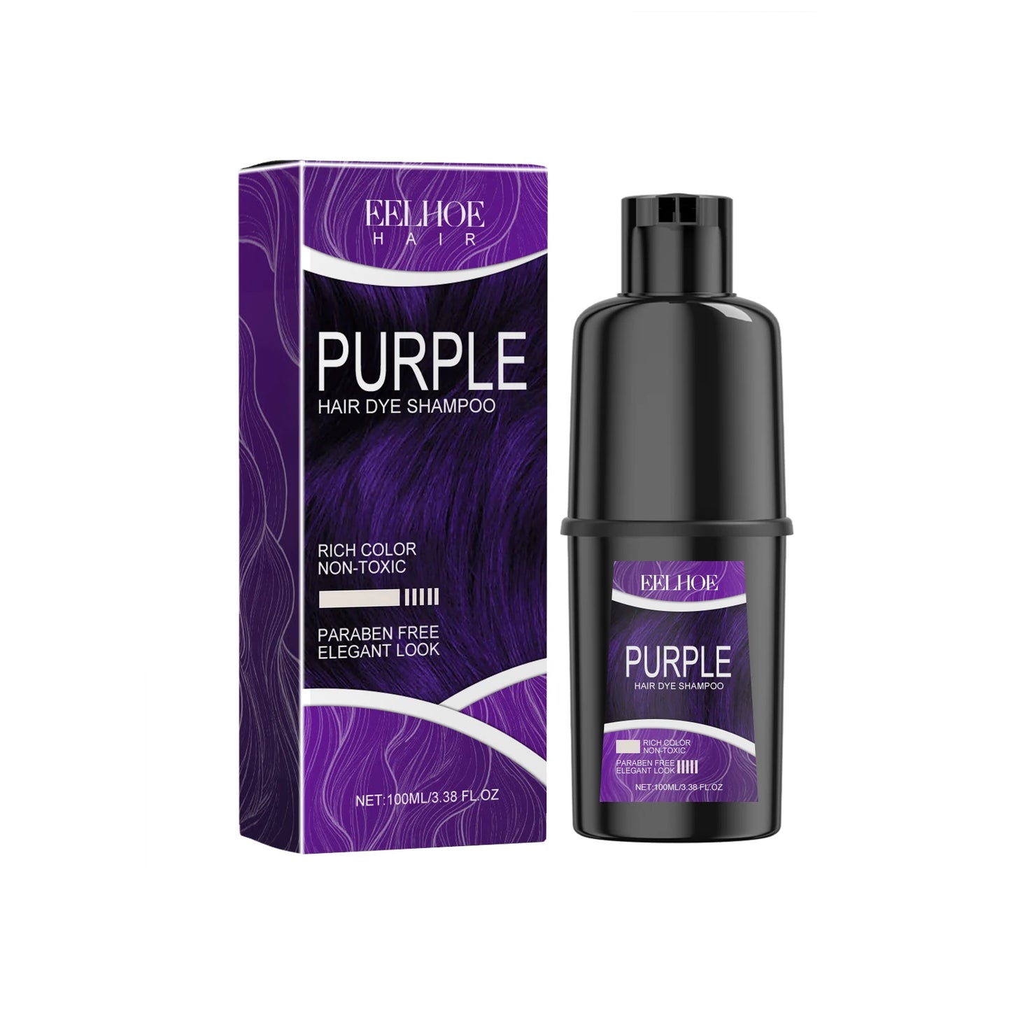 Natural Hair Dye Shampoo Permanent Instant Covering Gray White Organic Herbal Essence Long Lasting Coloring Hair Shampoo 100ml