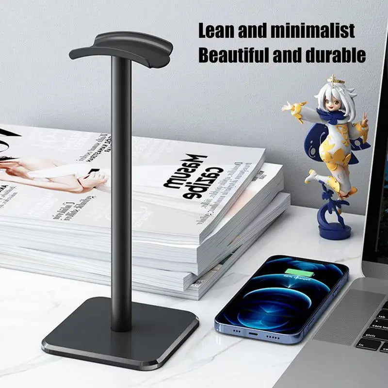 Detachable Headphone Stand Aluminuim Alloy Headset Holder for Gaming Earphone Desktop Headphones Support Holder